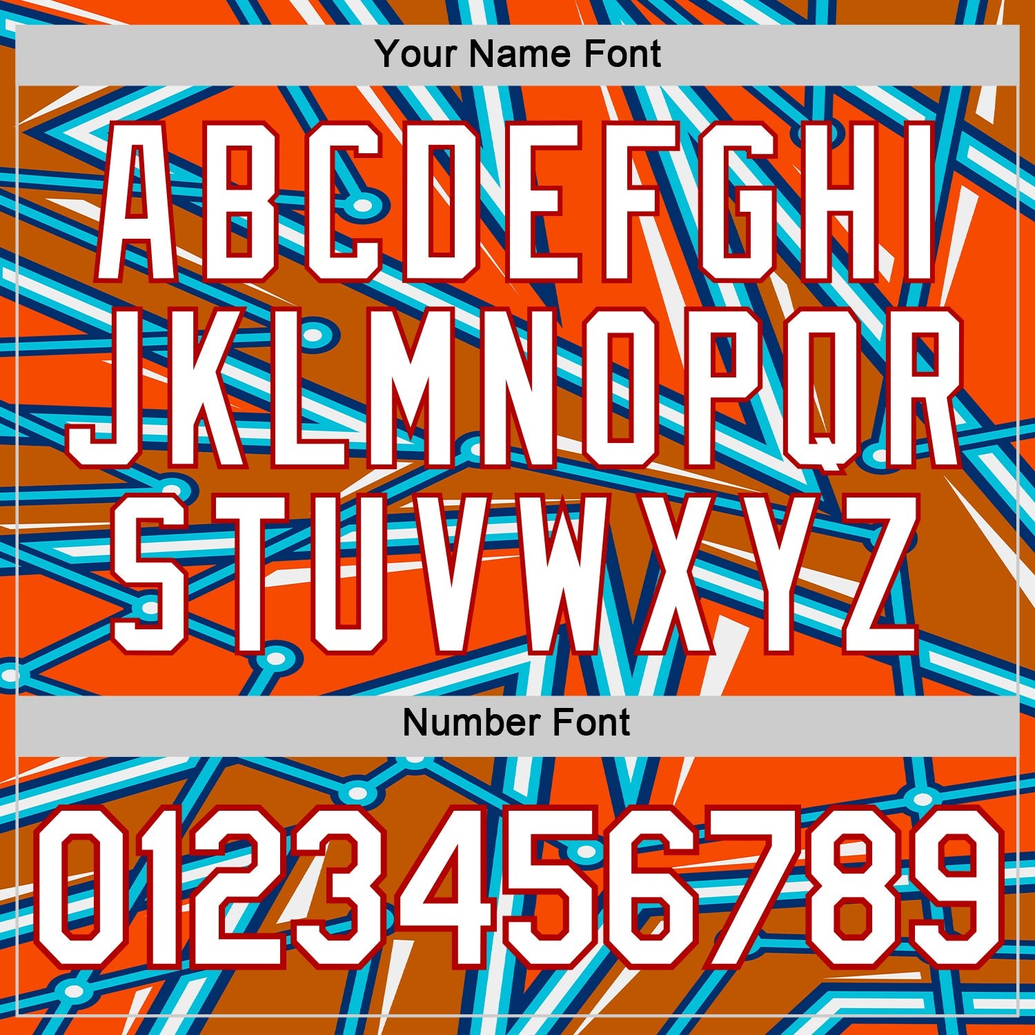 Custom White Orange US Navy Blue Lakes Blue-Red 3D Esports Performance T-Shirt