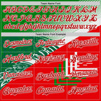 Custom Green Red-White 3D Mexico Authentic Baseball Jersey