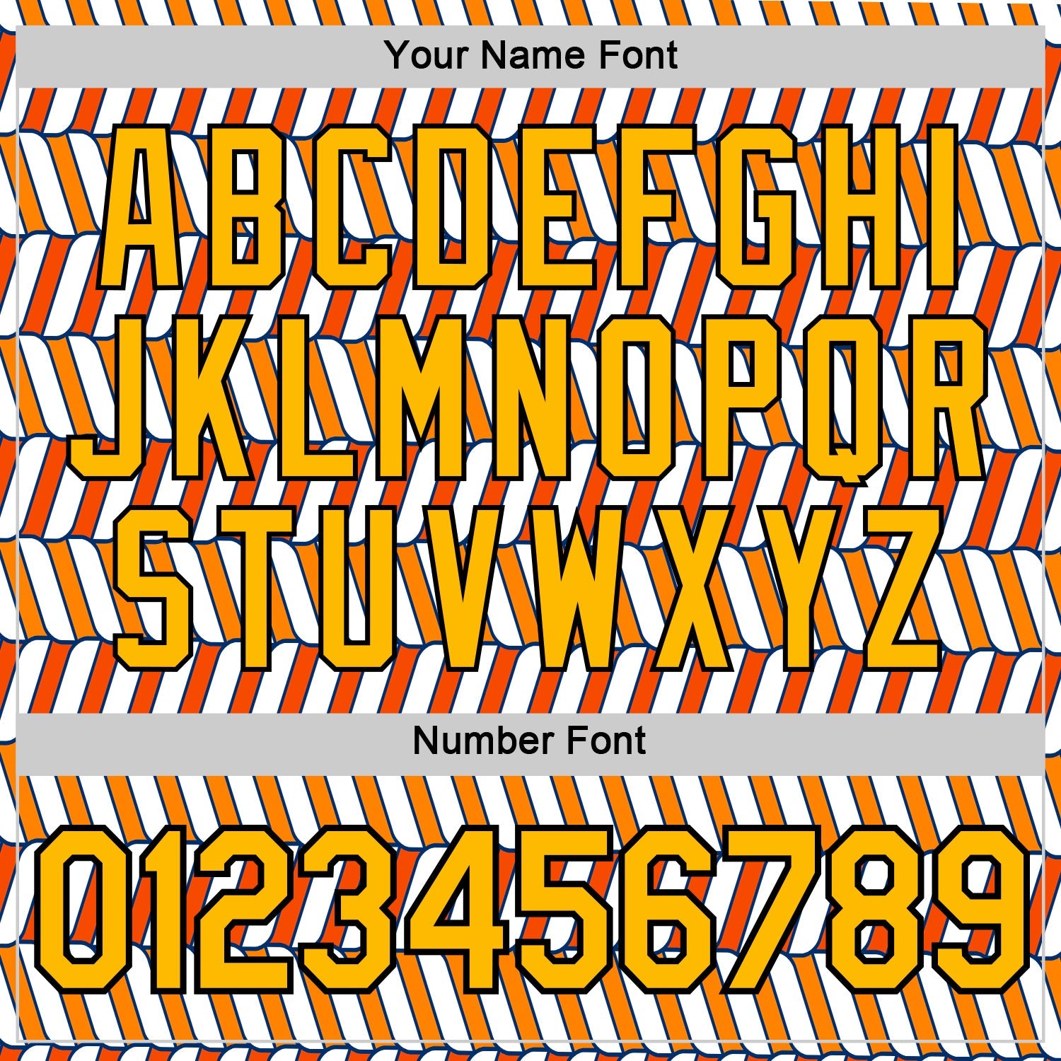 Custom White Gold Orange US Navy Blue-Black 3D Esports Performance T-Shirt