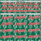 Custom Kelly Green Red-White 3D Mexican Cactus Authentic Baseball Jersey