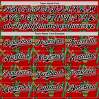Custom Red Black-White 3D Mexican Cactus Authentic Baseball Jersey