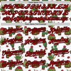 Custom White Red-Black 3D Mexican Cactus Authentic Baseball Jersey