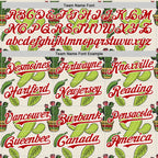 Custom Cream Red-White 3D Mexican Cactus Authentic Baseball Jersey