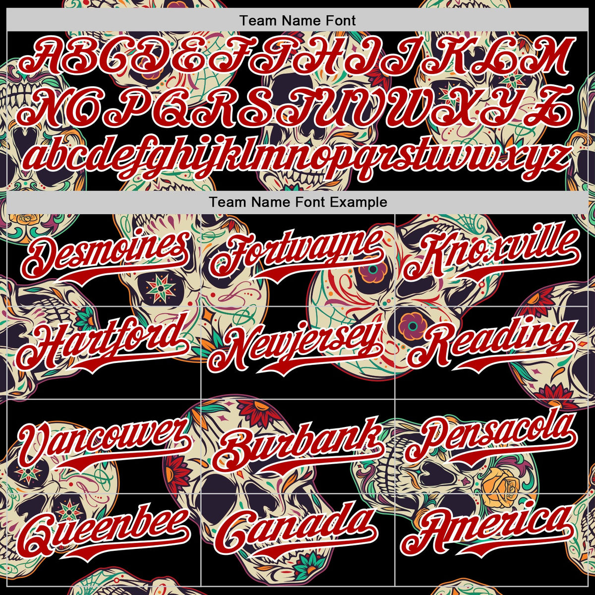 Custom Black Red-White 3D Mexican Skull Authentic Baseball Jersey