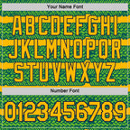 Custom Gold Aurora Green Midnight Green-Navy 3D Esports Performance T-Shirt