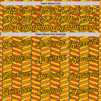 Custom Gold Orange US Navy Blue-Black 3D Esports Performance T-Shirt