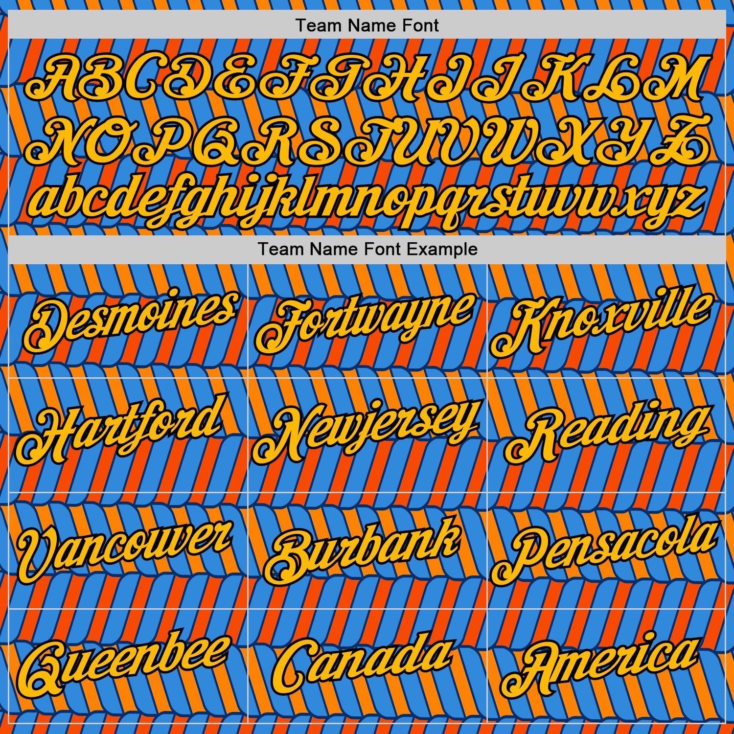 Custom Powder Blue Orange US Navy Blue-Black 3D Esports Performance T-Shirt