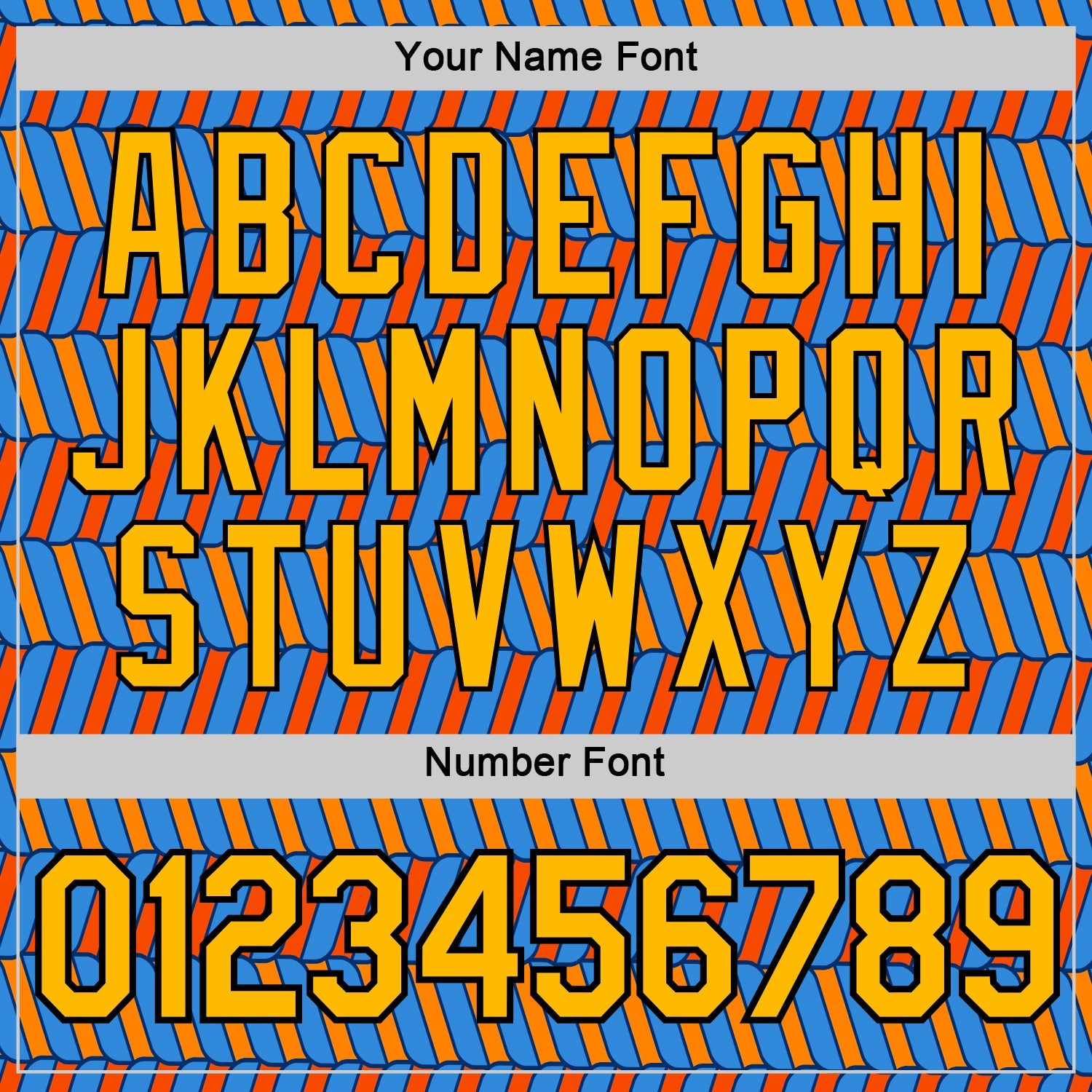 Custom Powder Blue Orange US Navy Blue-Black 3D Esports Performance T-Shirt