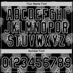 Custom Black White 3D Apache Skull Authentic Baseball Jersey