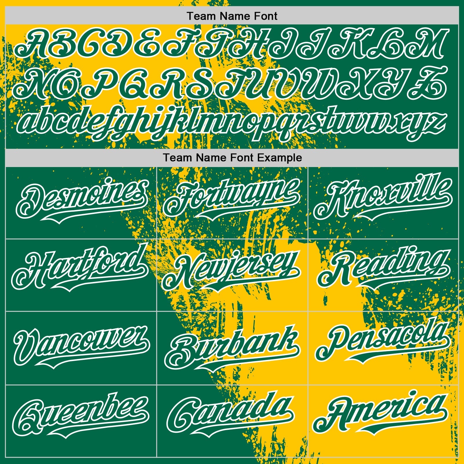 Custom Yellow Kelly Green-White 3D Pattern Design Abstract Brush Stroke Authentic Baseball Jersey