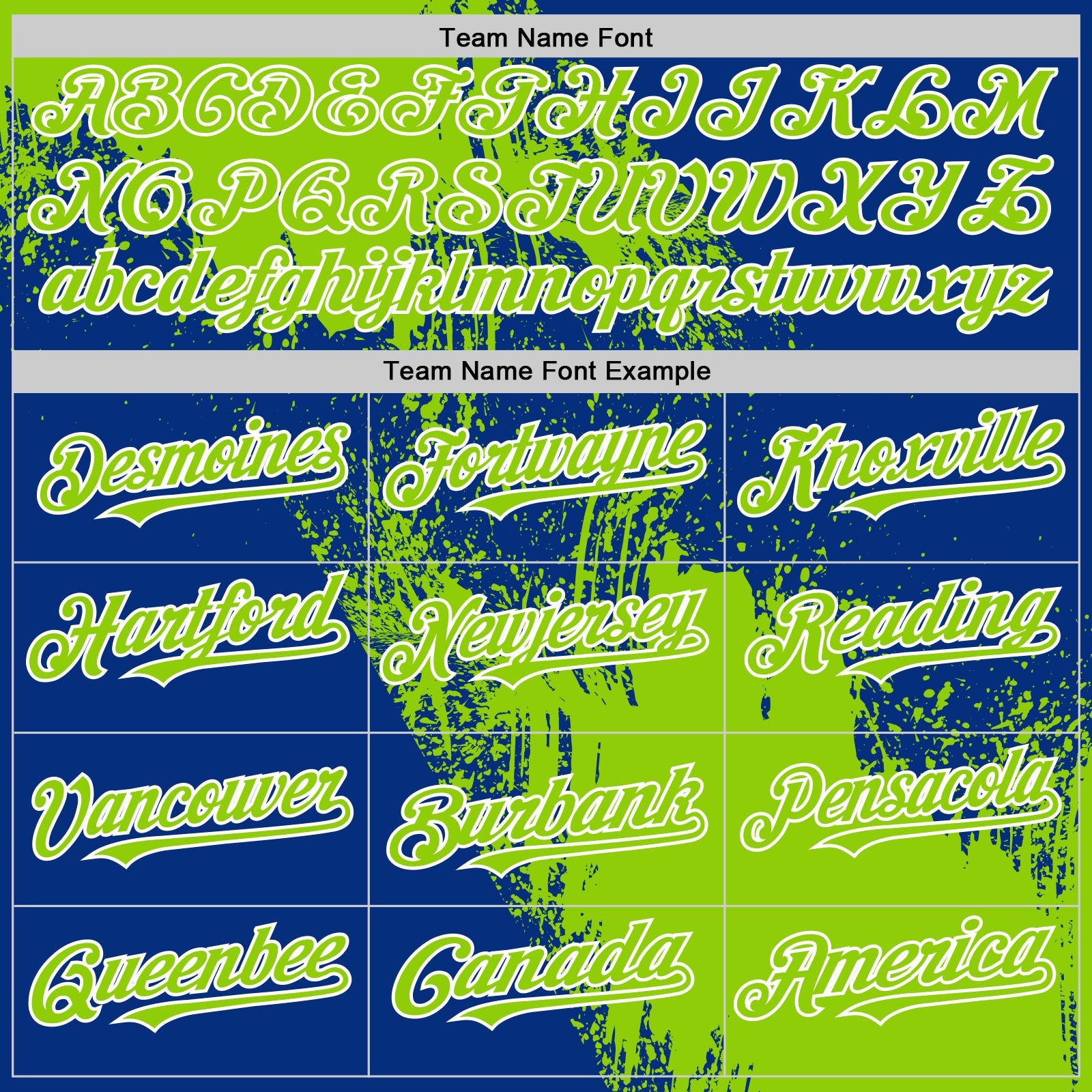 Custom Neon Green Royal-White 3D Pattern Design Abstract Brush Stroke Authentic Baseball Jersey