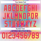 Custom Pink Hot Pink-Light Yellow 3D Pattern Design Rave Psychedelic Neon Music Disco Authentic Baseball Jersey