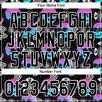 Custom Black White 3D Pattern Design Rave Psychedelic Skull Authentic Baseball Jersey
