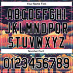 Custom Black White 3D Pattern Design Rave Psychedelic Forest Authentic Baseball Jersey