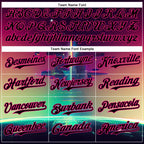 Custom Black Hot Pink 3D Pattern Design Rave Psychedelic Universe Authentic Baseball Jersey