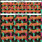 Custom Black Hot Pink-Light Yellow 3D Pattern Design Rave Psychedelic Sculpture Authentic Baseball Jersey