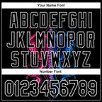 Custom Black White 3D Pattern Design Rave Psychedelic Elephant Authentic Baseball Jersey