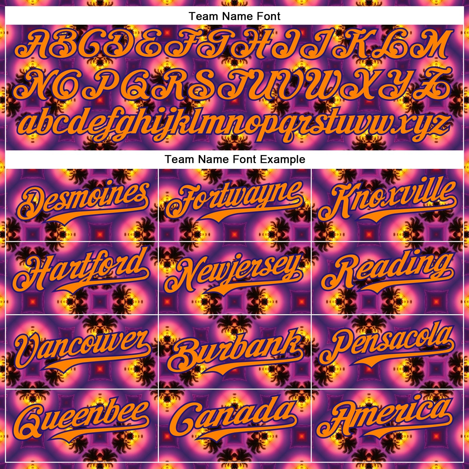 Custom Purple Bay Orange-Dark Purple 3D Pattern Design Rave Psychedelic Flower Authentic Baseball Jersey