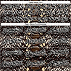Custom Black White 3D Pattern Design Rave Psychedelic Snakeskin Authentic Baseball Jersey