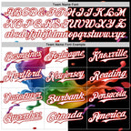 Custom Black White-Red 3D Pattern Design Liquid Splatter Authentic Baseball Jersey