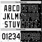 Custom Black White 3D Pattern Design Space Satellite Authentic Baseball Jersey