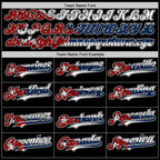 Custom Black Red White-Cuban Flag 3D Cuba Santiago Authentic Baseball Jersey
