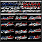 Custom Black Red White-Dominican Republic Flag 3D Dominican Republic Authentic Baseball Jersey