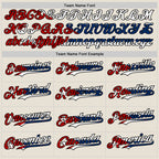 Custom Cream Red Black-Cuban Flag 3D Cuba Santiago Authentic Baseball Jersey
