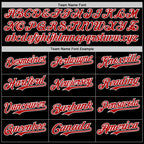 Custom Black Red-White 3D Cuba Cuban Flag Authentic Baseball Jersey