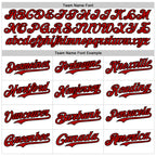 Custom White Red-Black 3D Cuba Cuban Flag Authentic Baseball Jersey