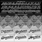 Custom Black White 3D Gradient Square Shape Authentic Baseball Jersey