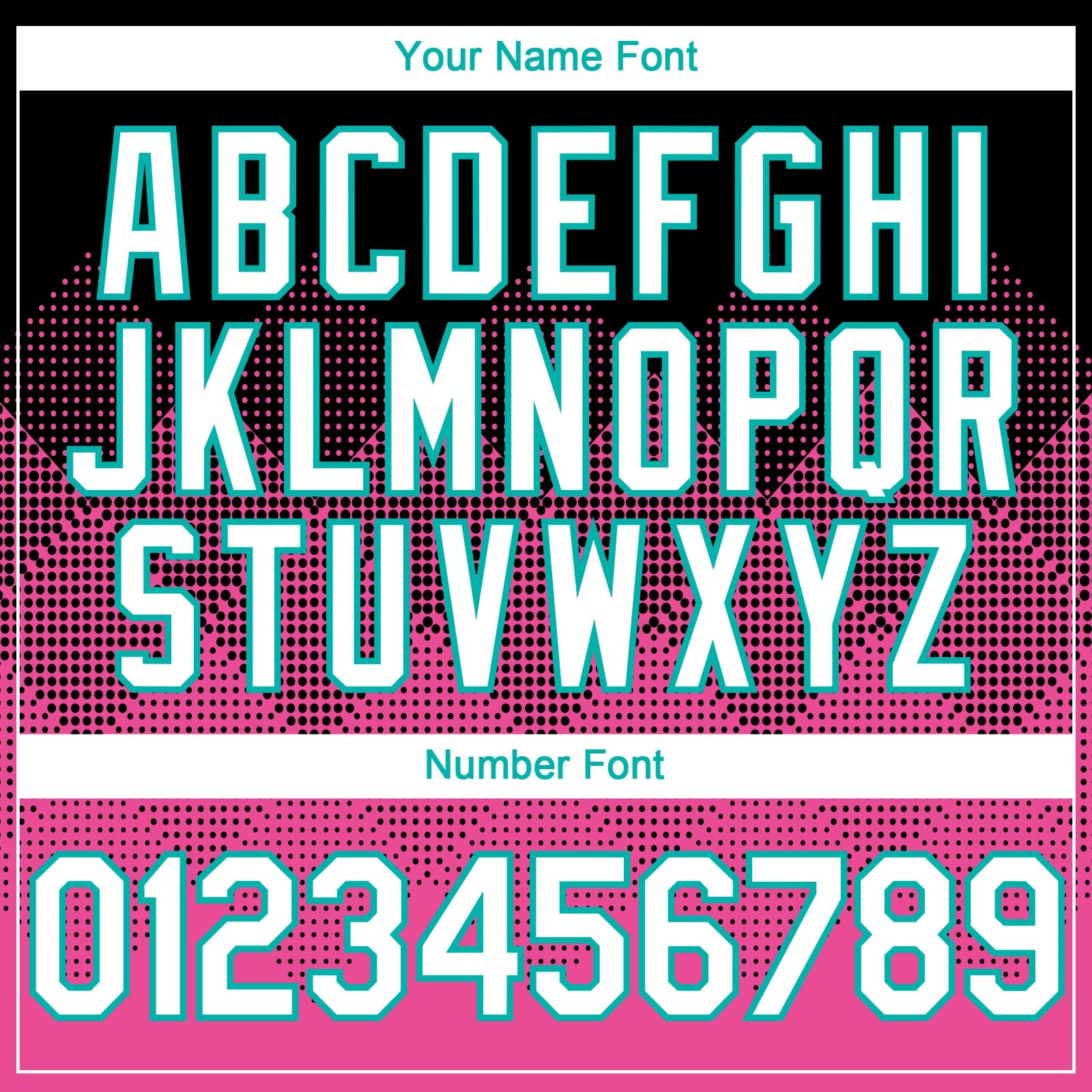 Custom Black White Pink-Aqua 3D Gradient Square Shape Authentic Baseball Jersey