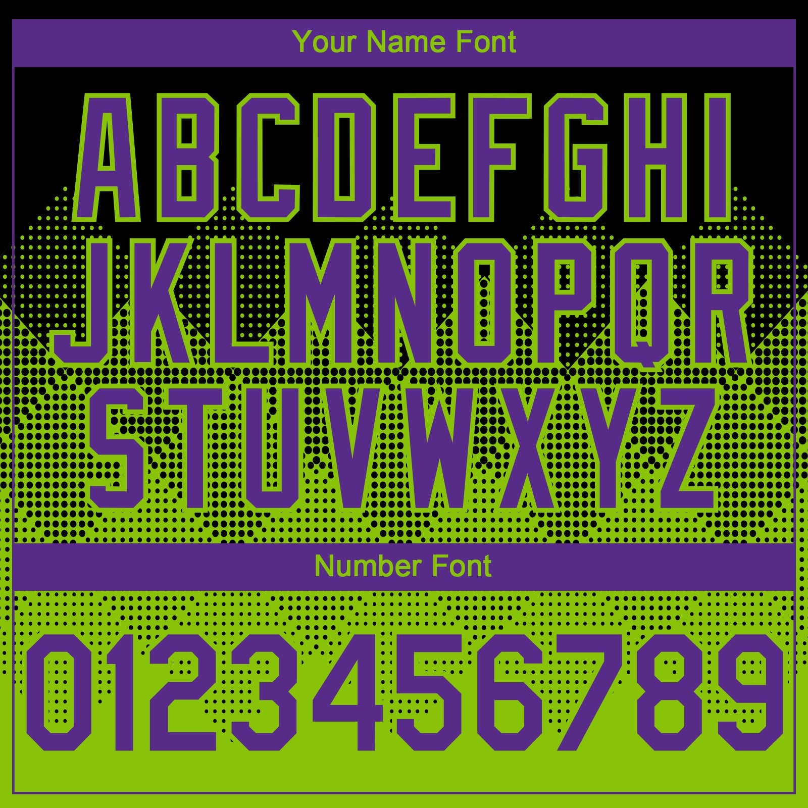 Custom Black Purple-Neon Green 3D Gradient Square Shape Authentic Baseball Jersey