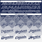 Custom Navy White 3D Gradient Square Shape Authentic Baseball Jersey