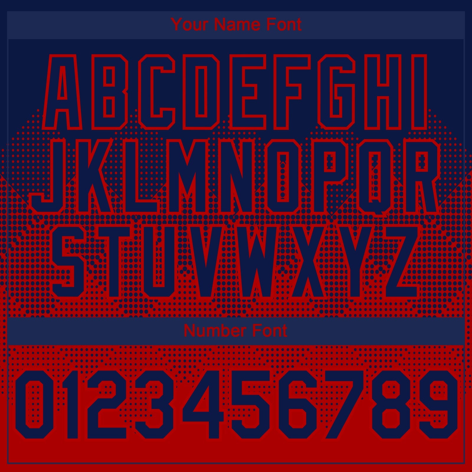 Custom Navy Red 3D Gradient Square Shape Authentic Baseball Jersey