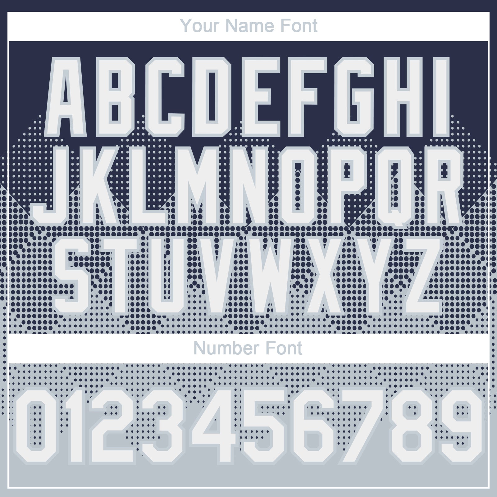 Custom Navy White-Silver 3D Gradient Square Shape Authentic Baseball Jersey