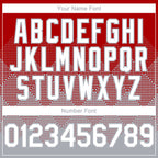 Custom Red White-Gray 3D Gradient Square Shape Authentic Baseball Jersey