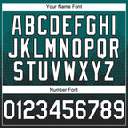 Custom Teal White-Black 3D Gradient Square Shape Authentic Baseball Jersey