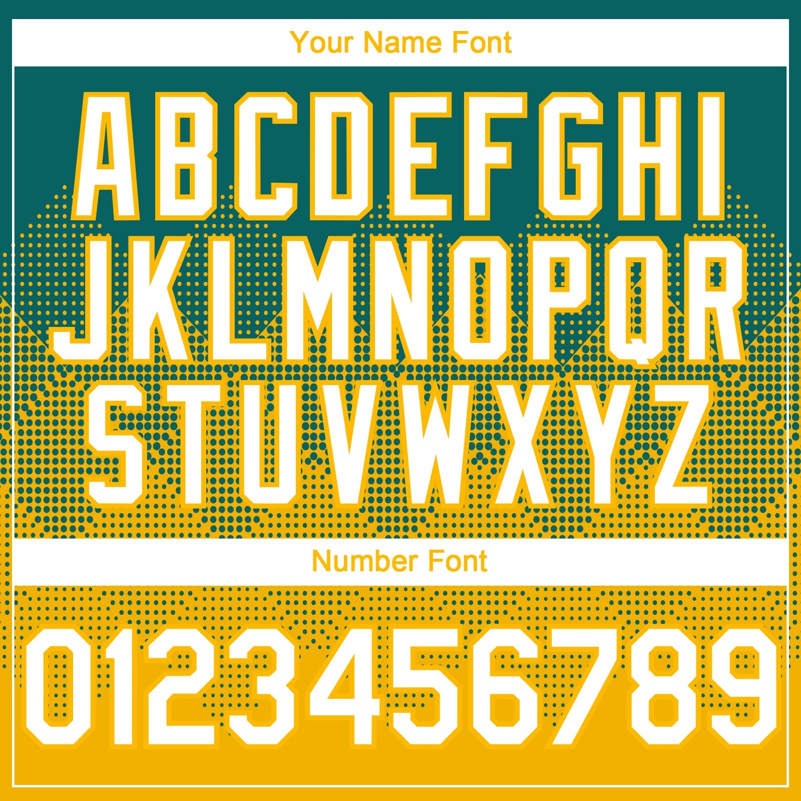 Custom Teal White-Gold 3D Gradient Square Shape Authentic Baseball Jersey