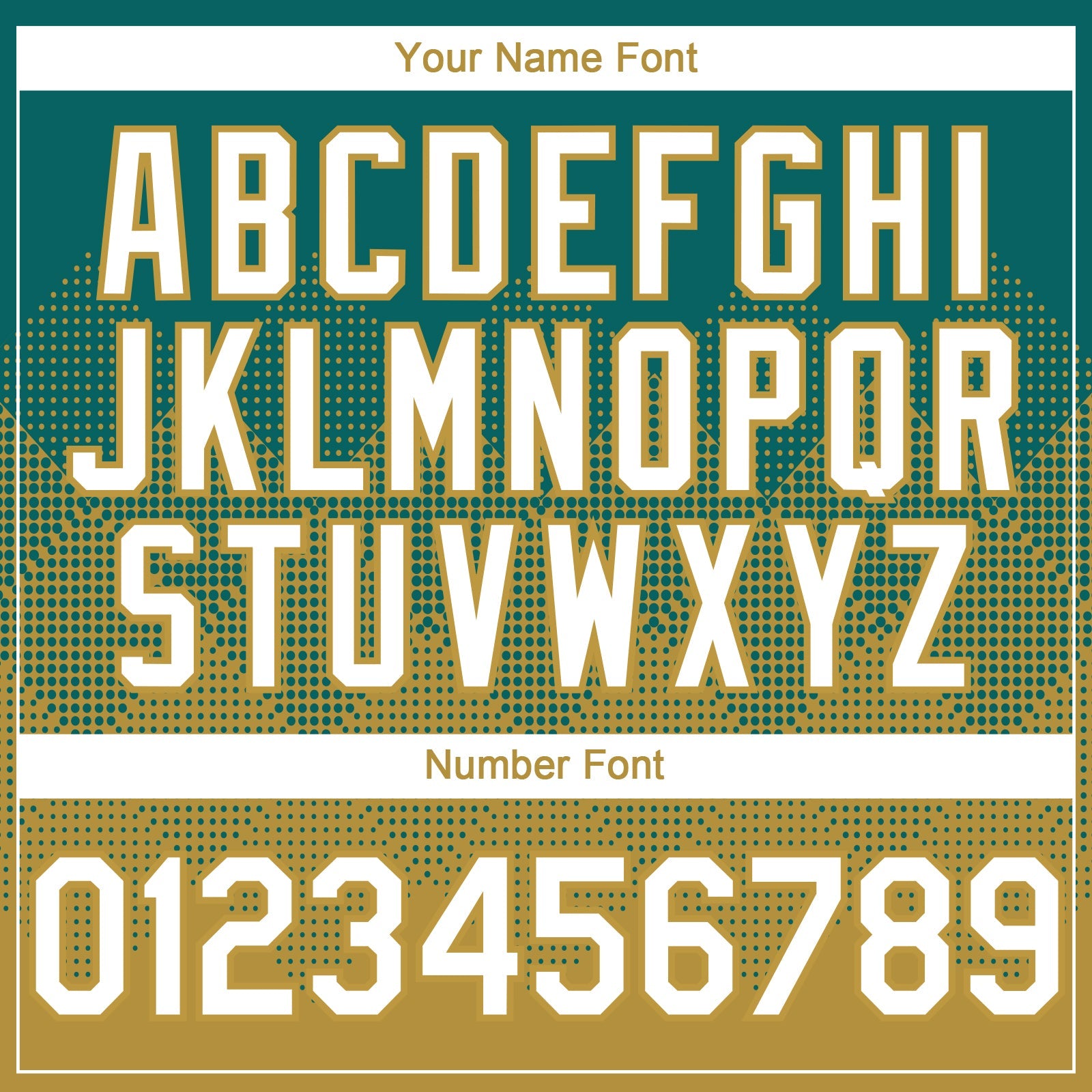 Custom Teal White-Old Gold 3D Gradient Square Shape Authentic Baseball Jersey