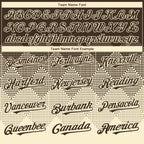 Custom Brown Cream 3D Gradient Square Shape Authentic Baseball Jersey