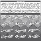 Custom White Steel Gray 3D Gradient Square Shape Authentic Baseball Jersey