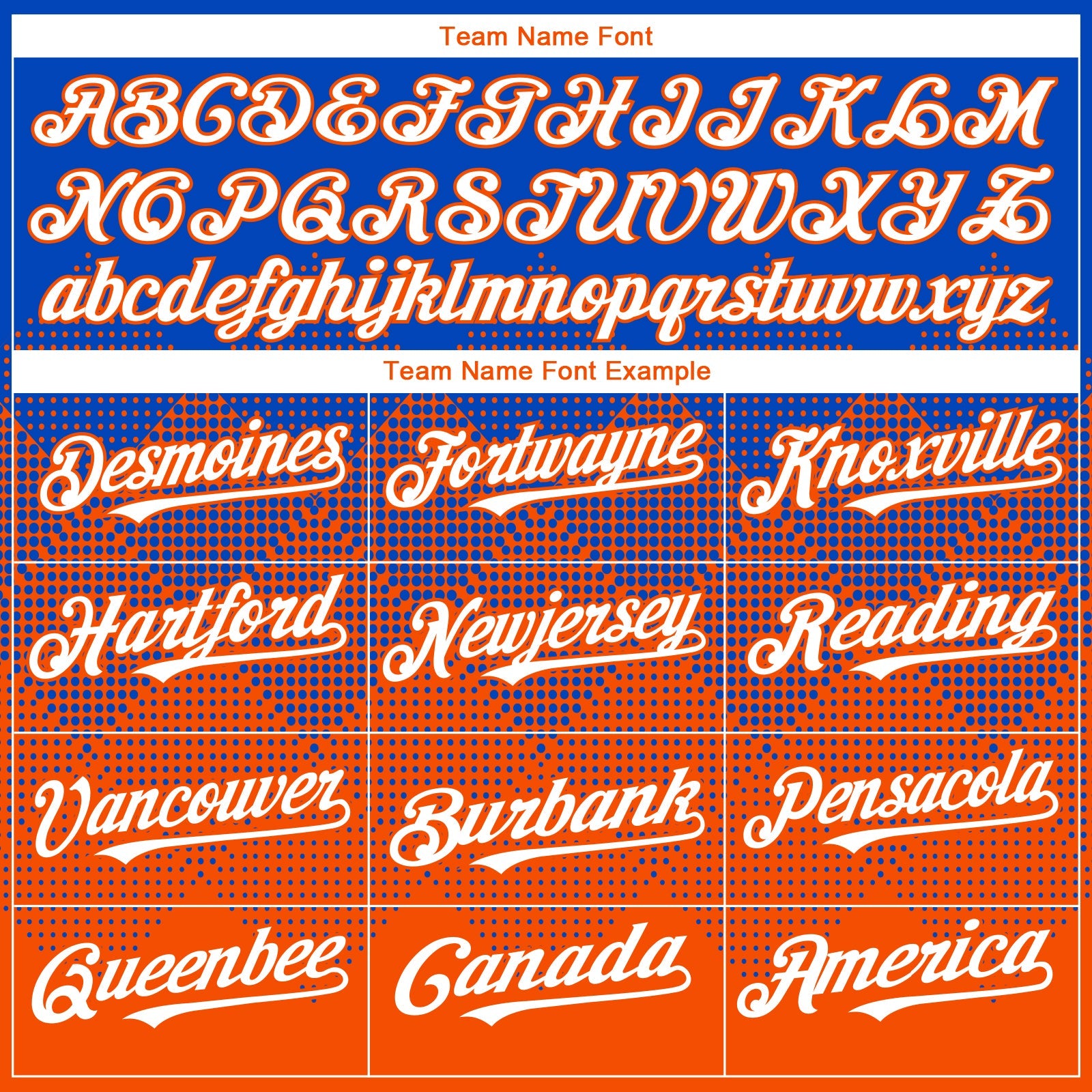 Custom Thunder Blue White-Orange 3D Gradient Square Shape Authentic Baseball Jersey