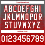 Custom Steel Gray White-Red 3D Gradient Square Shape Authentic Baseball Jersey