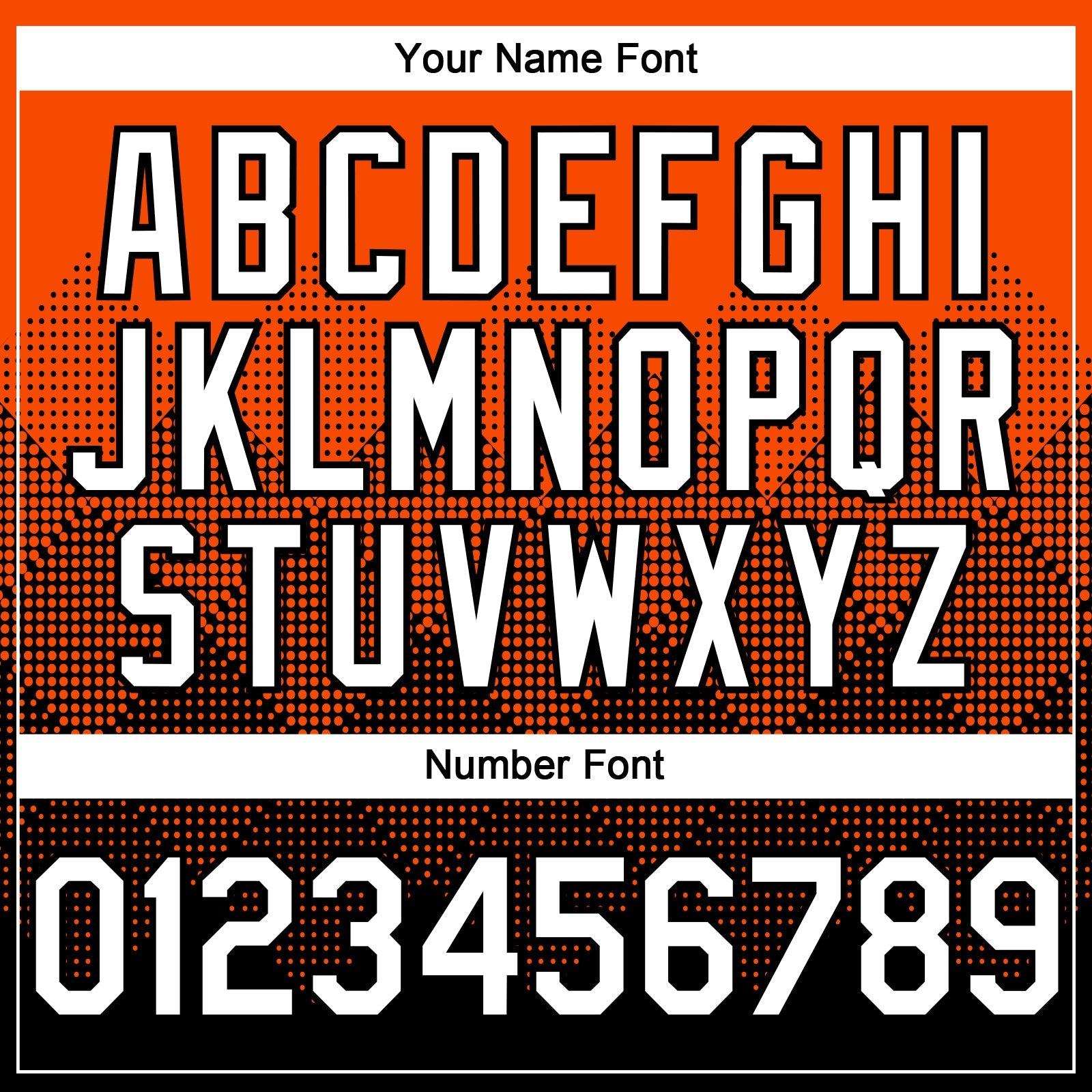 Custom Orange White-Black 3D Gradient Square Shape Authentic Baseball Jersey