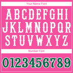 Custom Pink Kelly Green-White 3D Mexico Mexican Flag Authentic Baseball Jersey