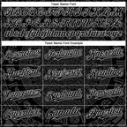 Custom Black Gray-White 3D Mexico Authentic Baseball Jersey