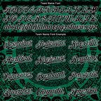 Custom Kelly Green Black-White 3D Mexico Authentic Baseball Jersey