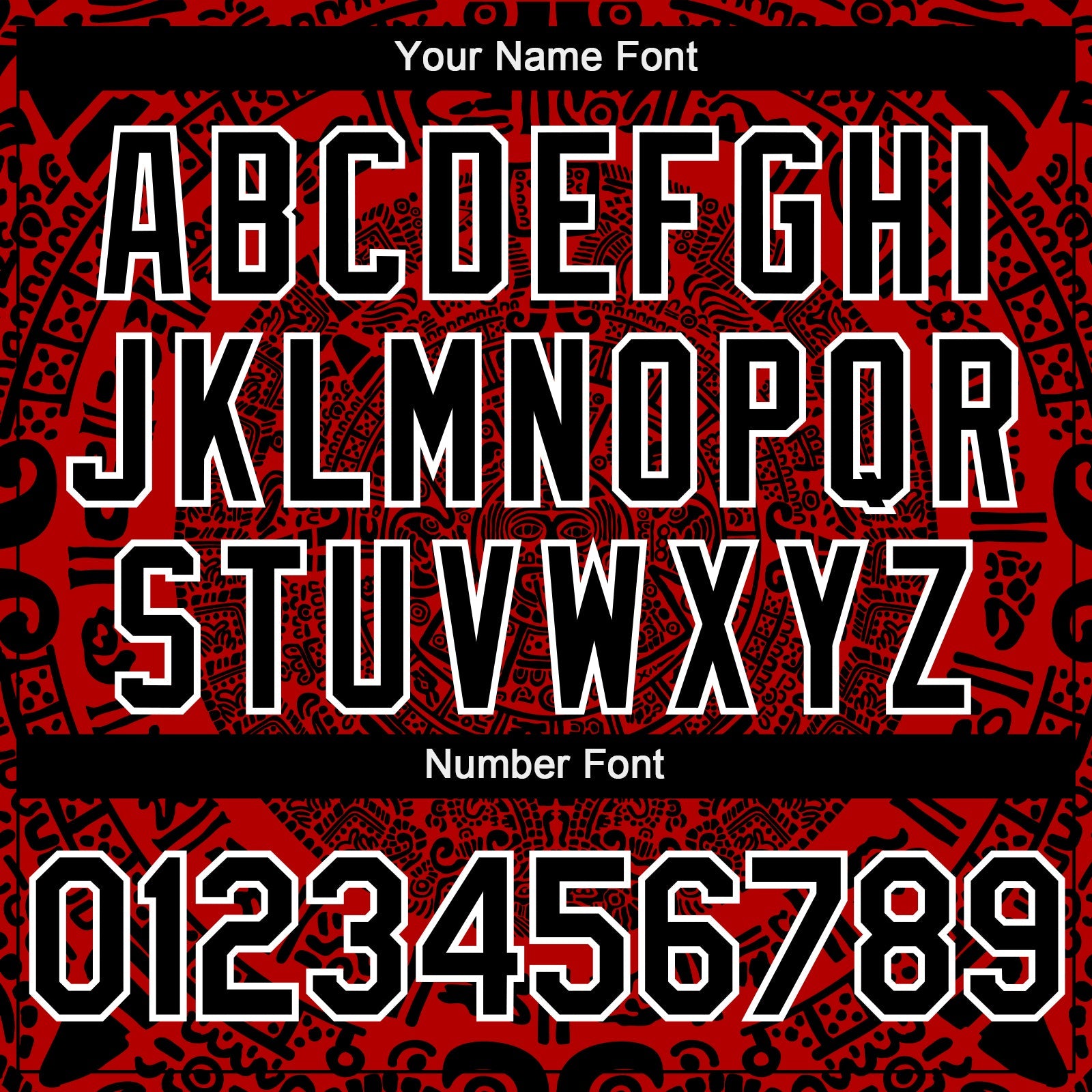 Custom Red Black-White 3D Mexico Authentic Baseball Jersey