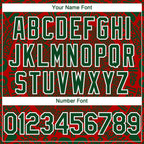 Custom Red Green-White 3D Mexico Authentic Baseball Jersey